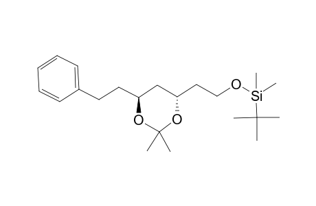 tert-Butyl-[2-[(4S,6S)-2,2-dimethyl-6-phenethyl-1,3-dioxan-4-yl]ethoxy]-dimethyl-silane