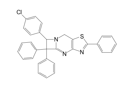 6-(4-Chlorophenyl)-2,5,5-triphenyl-5,8-dihydro-6H-azeto[1,2-a][1,3]thiazolo[4,5-d]pyrimidine