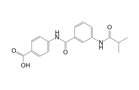 4-{[3-(isobutyrylamino)benzoyl]amino}benzoic acid