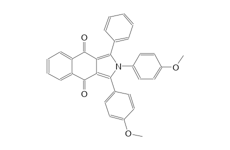 2H-benz[f]isoindole-4,9-dione, 1,2-bis(4-methoxyphenyl)-3-phenyl-