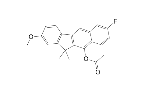 7-fluoro-2-methoxy-11,11-dimethyl-11H-benzo[b]fluoren-10-yl acetate