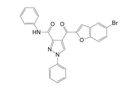 4-(5-bromobenzofuran-2-carbonyl)-N,1-diphenyl-pyrazole-3-carboxamide