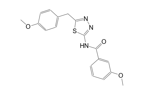 3-methoxy-N-[5-(4-methoxybenzyl)-1,3,4-thiadiazol-2-yl]benzamide