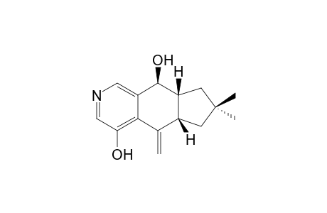 (5aS,8aR,9S)-7,7-dimethyl-5-methylene-5a,6,7,8,8a,9-hexahydro-5H-cyclopenta[g]isoquinoline-4,9-diol