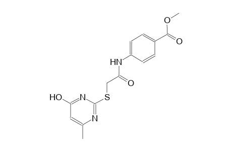 methyl 4-({[(4-hydroxy-6-methyl-2-pyrimidinyl)sulfanyl]acetyl}amino)benzoate
