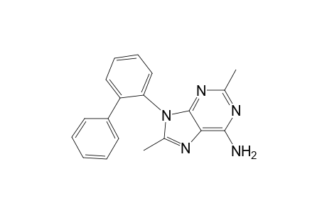 2,8-Dimethyl-9-(2-phenylphenyl)-6-purinamine