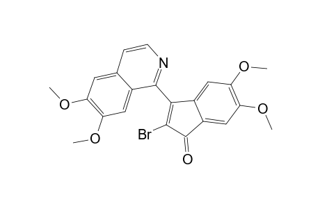 1H-Inden-1-one, 2-bromo-3-(6,7-dimethoxy-1-isoquinolinyl)-5,6-dimethoxy-