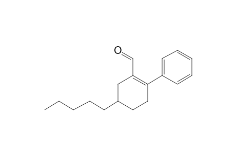 5-Pentyl-2-phenylcyclohex-1-ene-1-carbaldehyde