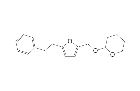 5-(2-Phenylethyl)-2-(tetrahydrypyranyloxymethyl)furan