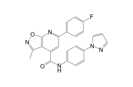 isoxazolo[5,4-b]pyridine-4-carboxamide, 6-(4-fluorophenyl)-3-methyl-N-[4-(1H-pyrazol-1-yl)phenyl]-