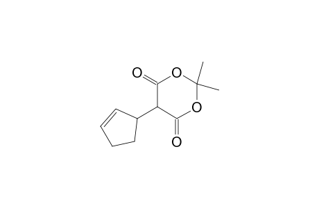 5-(Cyclopent-2'-enyl)-2,2-dimethyl-1,3-dioxane-4,6-dione