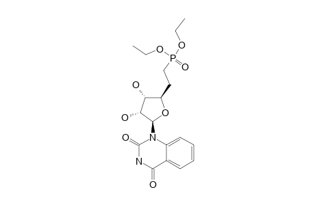 DIETHYL-[2-[(2R,3S,4R,5R)-5-(2,4-DIOXO-3,4-DIHYDROQUINAZOLIN-1(2H)-YL)-3,4-DIHYDROXY-TETRAHYDROFURAN-2-YL]-ETHYL]-PHOSPHONATE