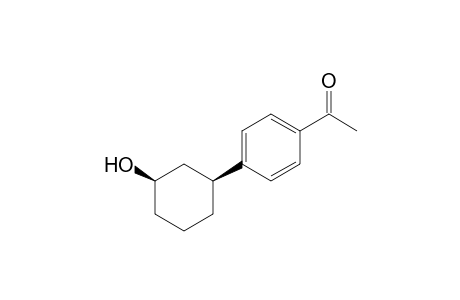 (1R,3S)-3-(p-Acetylphenyl)cyclohexanol