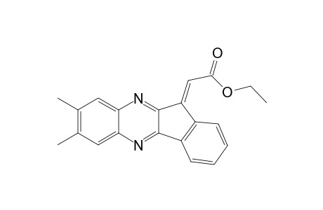 Ethyl (7,8-dimethylindeno[1,2-b]quinoxalin-11-ylidene)acetate