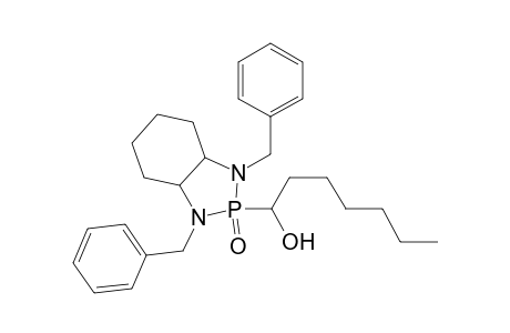 2-(1'-Hydroxyheptyl)-2,3,3a,4,5,6,7,7a-octahydro-1,3-dibenzyl-1H-1,3,2-benzodiazaphosphole 2-Oxide