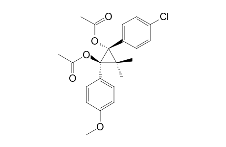 1-(4-Chlorophenyl)-2-(4-methoxyphenyl)-3,3-dimethylcyclopropane-trans-1,2-diyl diacetate