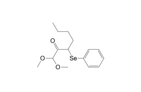 1,1-Dimethoxy-3-(phenylseleno)-2-heptanone