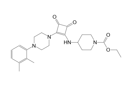 1-piperidinecarboxylic acid, 4-[[2-[4-(2,3-dimethylphenyl)-1-piperazinyl]-3,4-dioxo-1-cyclobuten-1-yl]amino]-, ethyl ester