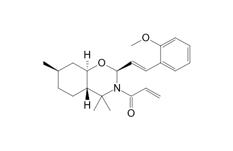 1-[(2S,4aS,7R,8aR)-2-[(E)-2-(2-methoxyphenyl)ethenyl]-4,4,7-trimethyl-4a,5,6,7,8,8a-hexahydro-2H-benzo[e][1,3]oxazin-3-yl]-2-propen-1-one