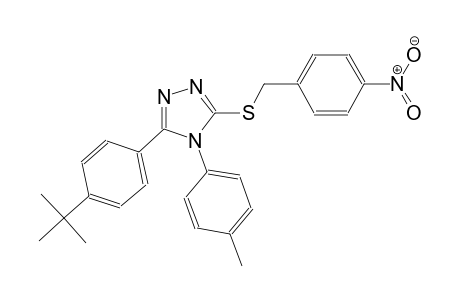 5-(4-tert-butylphenyl)-4-(4-methylphenyl)-4H-1,2,4-triazol-3-yl 4-nitrobenzyl sulfide