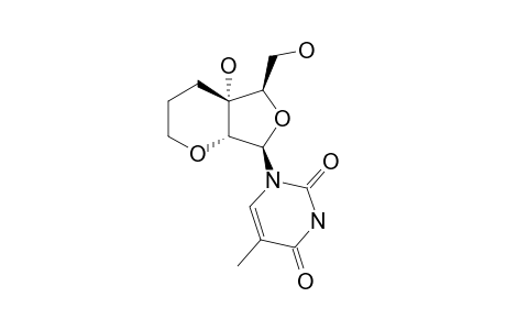 (1R,6R,7R,9R)-6-HYDROXY-7-HYDROXYMETHYL-9-(THYMIN-1-YL)-2,8-DIOXABICYCLO-[4.3.0]-NONANE