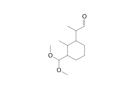 3-(Dimethoxymethyl)-2-methyl-1-[1-(1-formyl)ethyl]cyclohexane
