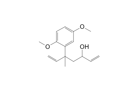 5-(2,5-Dimethoxyphenyl)-5-methylhepta-1,6-dien-3-ol