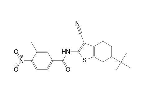 N-(6-tert-butyl-3-cyano-4,5,6,7-tetrahydro-1-benzothien-2-yl)-3-methyl-4-nitrobenzamide