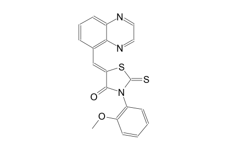 4-thiazolidinone, 3-(2-methoxyphenyl)-5-(5-quinoxalinylmethylene)-2-thioxo-, (5Z)-