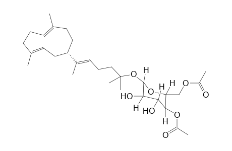 [3-acetoxy-6-[(E)-5-[(1S,3E,7E)-4,8-dimethylcyclodeca-3,7-dien-1-yl]-1,1-dimethyl-hex-4-enoxy]-4,5-dihydroxy-tetrahydropyran-2-yl]methyl acetate