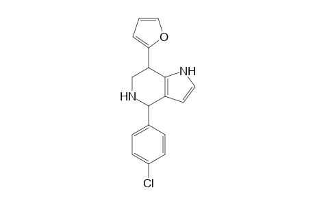 4-(4-Chlorophenyl)-7-(2-furyl)-4,5,6,7-tetrahydro-1H-pyrrolo[3,2-c]pyridine