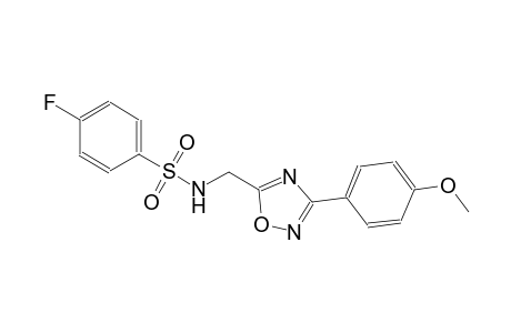 benzenesulfonamide, 4-fluoro-N-[[3-(4-methoxyphenyl)-1,2,4-oxadiazol-5-yl]methyl]-