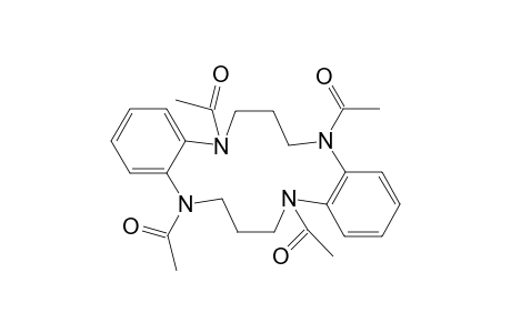 Ethanone, 1,1',1'',1'''-(7,8,16,17-tetrahydrodibenzo[b,i][1,4,8,11]tetraazacyclotetradecine-5,9,14,18(6H,15H)-tetrayl)tetrakis-
