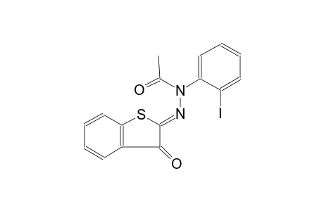 acetic acid, 1-(2-iodophenyl)-2-((2Z)-3-oxobenzo[b]thien-2(3H)-ylidene)hydrazide