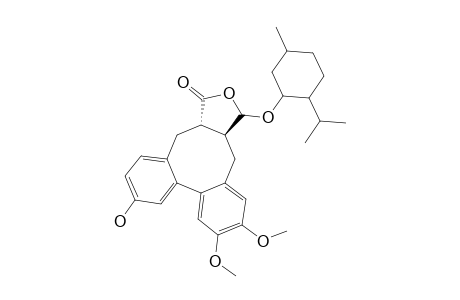 (+)-(3R,3AR,8A/8BS,13AR)-10-HYDROXY-3-(METHYLOXY)-6,7-DIMETHOXY-3A,4,13,13A-TETRAHYDRO-1H,3H-DIBENZO-[4,5:6,7]-CYClOOCTA-[1,2-C]-FURAN-1-ONE