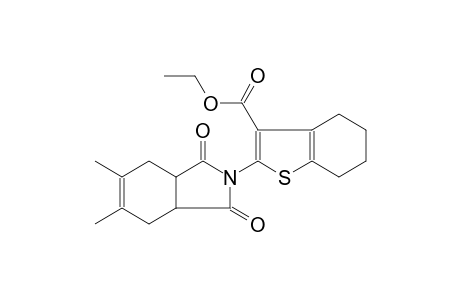 ethyl 2-(5,6-dimethyl-1,3-dioxo-1,3,3a,4,7,7a-hexahydro-2H-isoindol-2-yl)-4,5,6,7-tetrahydro-1-benzothiophene-3-carboxylate