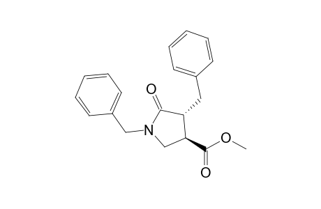 (3R,4R)-1,4-dibenzyl-5-keto-pyrrolidine-3-carboxylic acid methyl ester