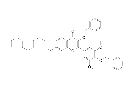 3-Benzyloxy-7-dodecyl-2-(4-benzyloxy-3,5-dimethoxy-phenyl)-chromen-4-one