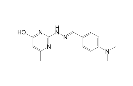 2-{[p-(dimethylamino)benzylidene]hydrazino}-6-methyl-4-pyrimidinol