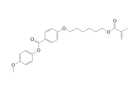 Benzoic acid, 4-[[6-[(2-methyl-1-oxo-2-propenyl)oxy]hexyl]oxy]-, 4-methoxyphenyl ester