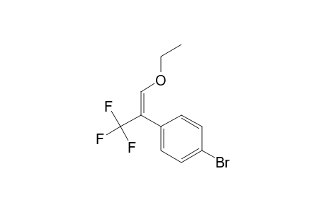 1-Bromanyl-4-[(E)-1-ethoxy-3,3,3-tris(fluoranyl)prop-1-en-2-yl]benzene