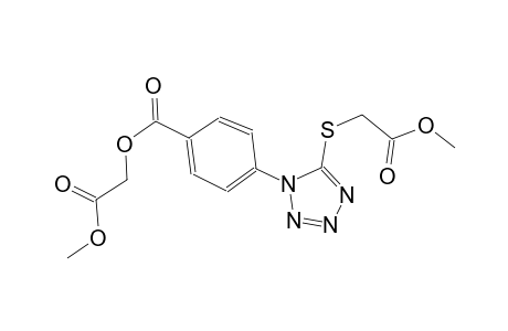 2-methoxy-2-oxoethyl 4-{5-[(2-methoxy-2-oxoethyl)sulfanyl]-1H-tetraazol-1-yl}benzoate