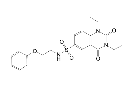 1,3-diethyl-2,4-dioxo-N-(2-phenoxyethyl)-1,2,3,4-tetrahydro-6-quinazolinesulfonamide