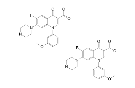 1-(3-METHOXYPHENYL)-6-FLUORO-7-PIPERAZINYL-4-OXO-1,4-DIHYDRO-QUINOLINE-3-CARBOXYLIC-ACID