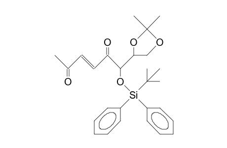 (E)-(2R,3S)-3-O-(T-Butyl-diphenyl-silyl)-1,2-O-isopropylidene-5-octene-4,7-dione-1,2,3-triol