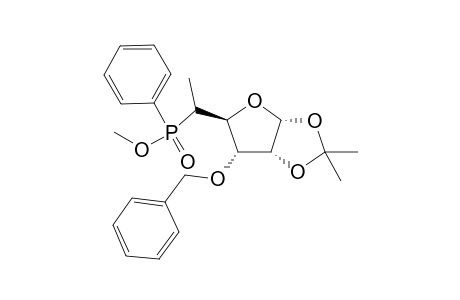 (5R,5S)-3-O-Benzyl-5,6-dideoxy-1,2-O-isopropylidene-5[(R,S)-(methoxy)phenylphosphinyl]-.alpha.,D-ribo-hexofuranose