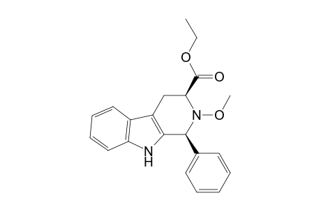 1H-Pyrido[3,4-b]indole-3-carboxylic acid, 2,3,4,9-tetrahydro-2-methoxy-1-phenyl-, ethyl ester, cis-
