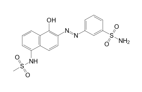Benzenesulfonamide, 3-[2-[1-hydroxy-5-[(methylsulfonyl)amino]-2-naphthalenyl]diazenyl]-