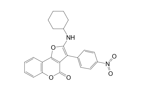 2-(cyclohexylamino)-3-(4-nitrophenyl)-4-furo[3,2-c][1]benzopyranone