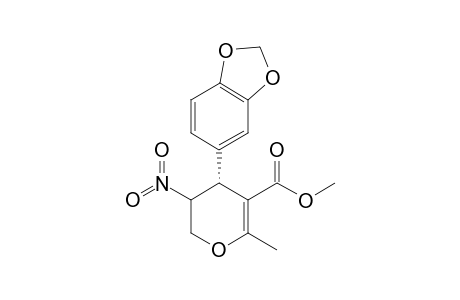 Methyl (4R)-4-(Benzo[d][1,3]dioxol-5-yl)-6-methyl-3-nitro 3,4-dihydro-2H-pyran-5-carboxylate